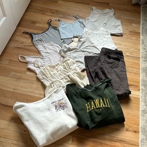 Brandy Melville Lot camisoles, tanks, sweatshirts, pants
